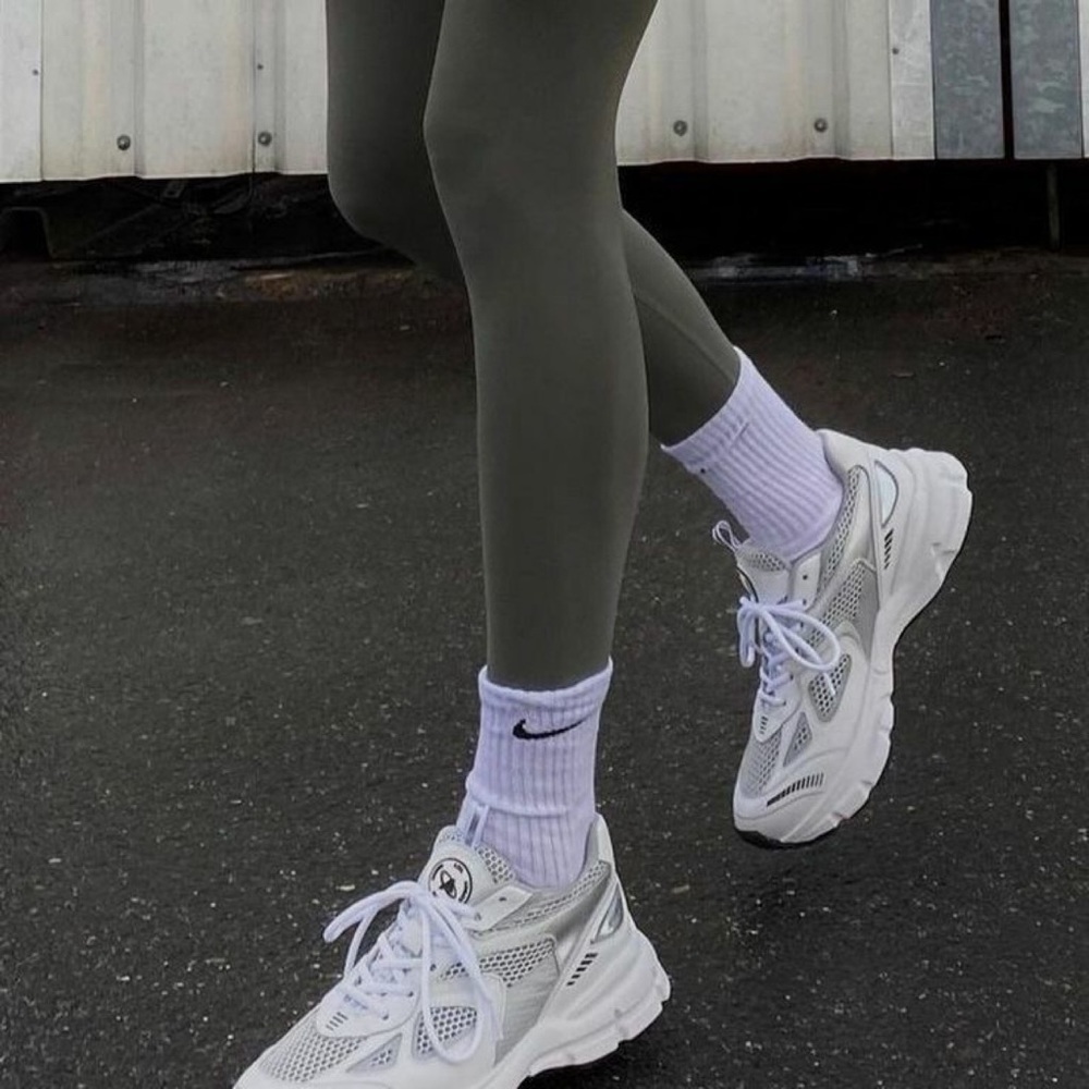 Green High Waist Full Length Leggings
